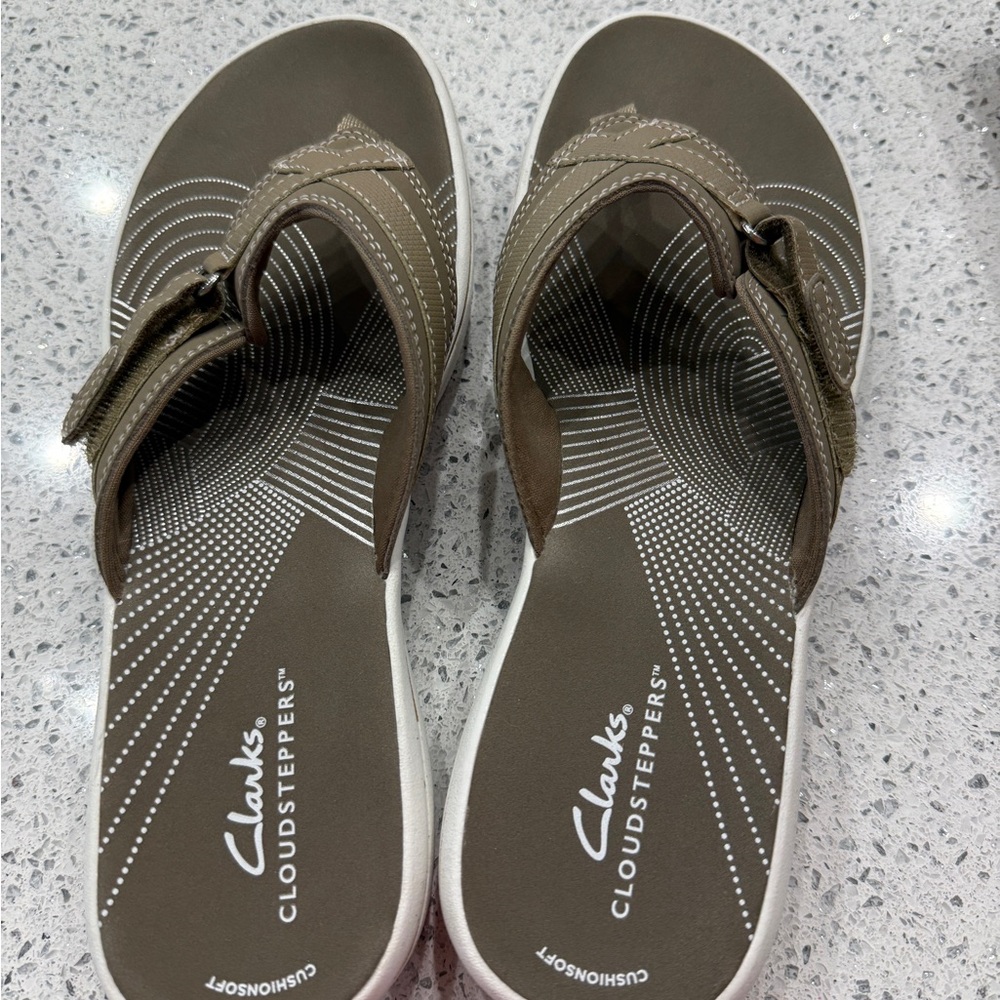 Clarks Breeze Sea Sandals - Taupe - Picture 4 of 7